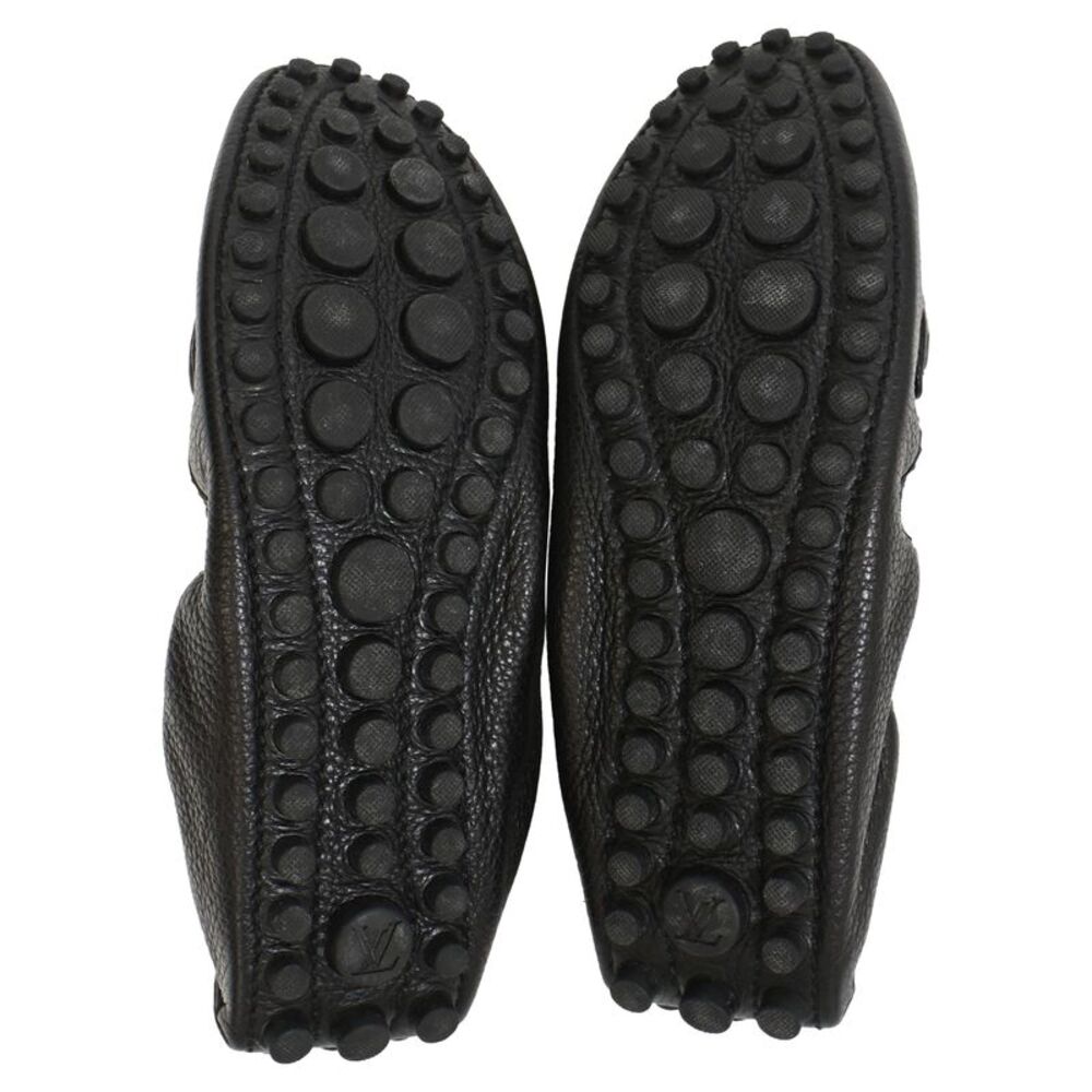 Louis Vuitton Lemon Loafers in Black Leather - Picture 6 of 9